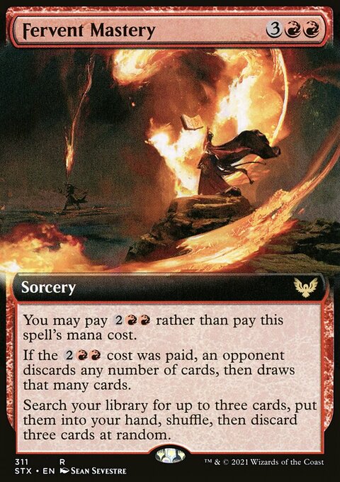 Fervent Mastery (Extended Art) [Strixhaven: School of Mages]