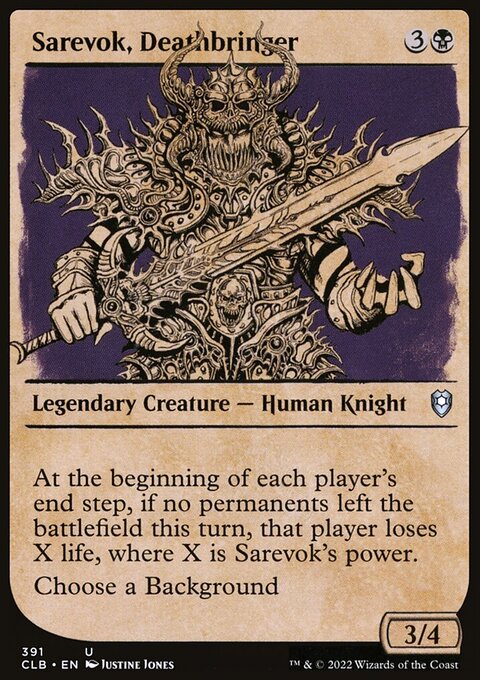 Sarevok, Deathbringer (Showcase) [Commander Legends: Battle for Baldur's Gate]
