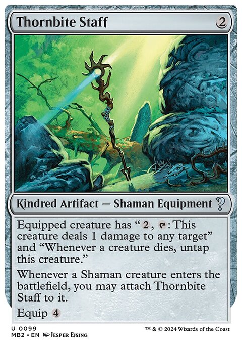Thornbite Staff (White Border) [Mystery Booster 2]