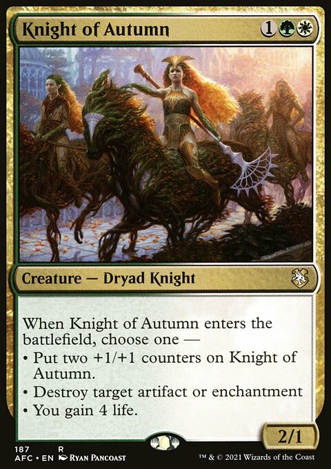 Knight of Autumn [Dungeons & Dragons: Adventures in the Forgotten Realms Commander]