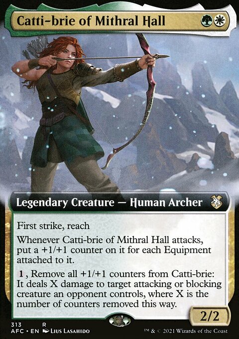 Catti-brie of Mithral Hall (Extended Art) [Dungeons & Dragons: Adventures in the Forgotten Realms Commander]