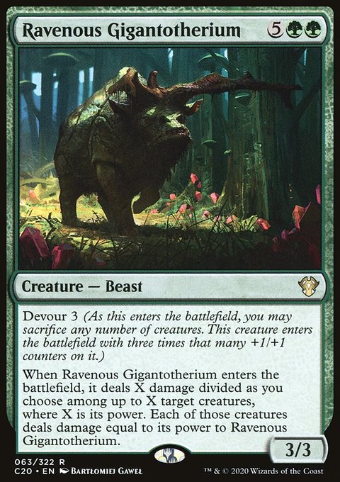 Ravenous Gigantotherium [Commander 2020]