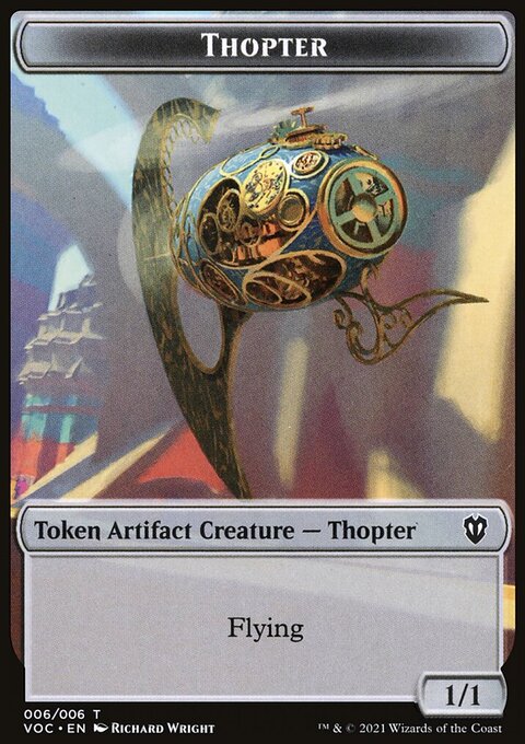 Spirit (003) // Thopter Double-Sided Token [Innistrad: Crimson Vow Commander Tokens]