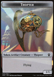 Spirit (003) // Thopter Double-Sided Token [Innistrad: Crimson Vow Commander Tokens]