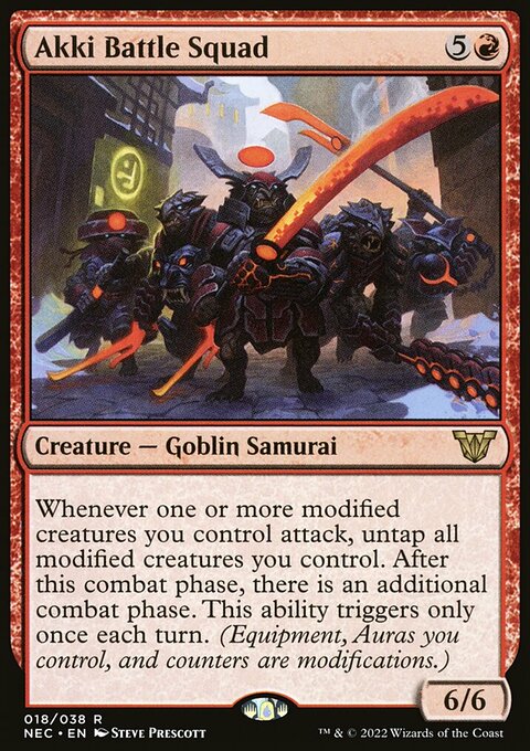 Akki Battle Squad [Kamigawa: Neon Dynasty Commander]