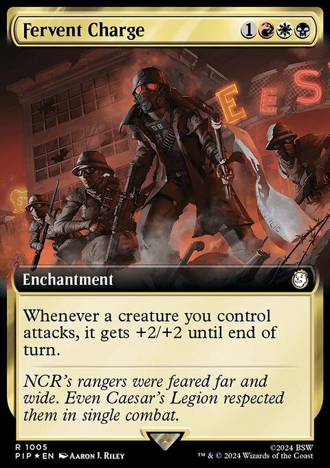 Fervent Charge (Extended Art) (Surge Foil) [Fallout]