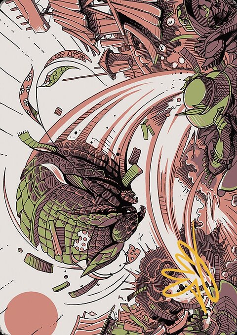 Savage Smash Art Card [Outlaws of Thunder Junction Art Series]