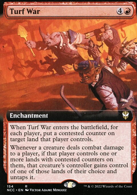 Turf War (Extended Art) [Streets of New Capenna Commander]