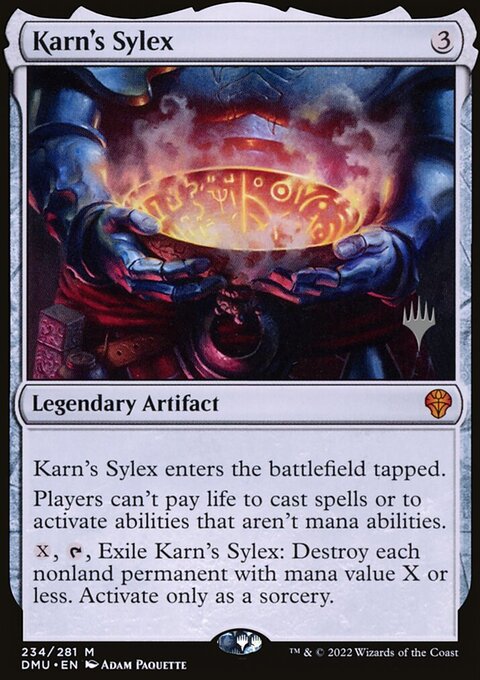 Karn's Sylex (Promo Pack) [Dominaria United Promos]