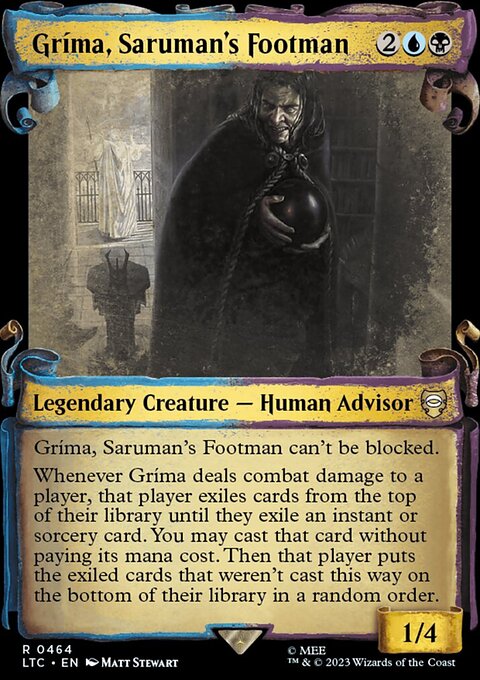 Grima, Saruman's Footman [The Lord of the Rings: Tales of Middle-Earth Commander Showcase Scrolls]