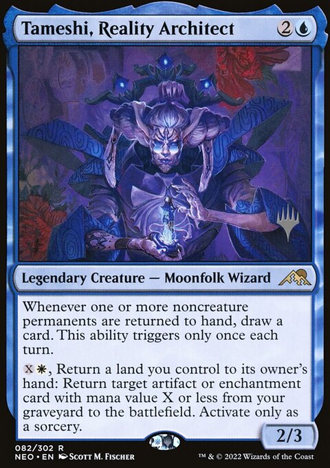 Tameshi, Reality Architect [Kamigawa: Neon Dynasty Prerelease Promos]