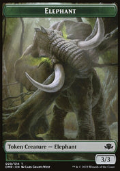 Elephant // Sheep Double-Sided Token [Dominaria Remastered Tokens]