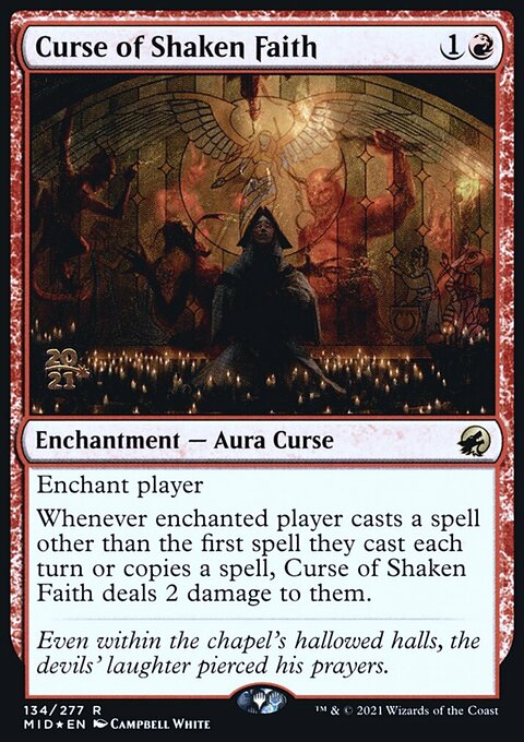 Curse of Shaken Faith [Innistrad: Midnight Hunt Prerelease Promos]