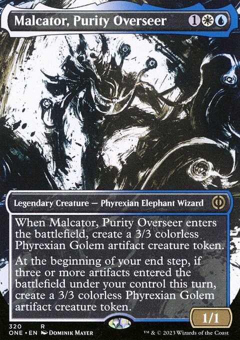Malcator, Purity Overseer (Borderless Ichor) [Phyrexia: All Will Be One]