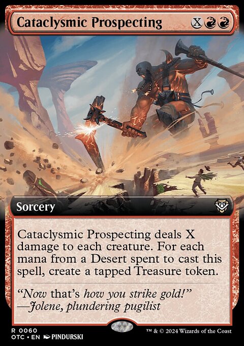 Cataclysmic Prospecting (Extended Art) [Outlaws of Thunder Junction Commander]