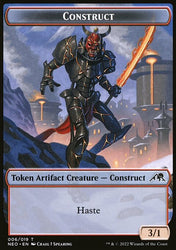 Spirit (002) // Construct (006) Double-Sided Token [Kamigawa: Neon Dynasty Tokens]