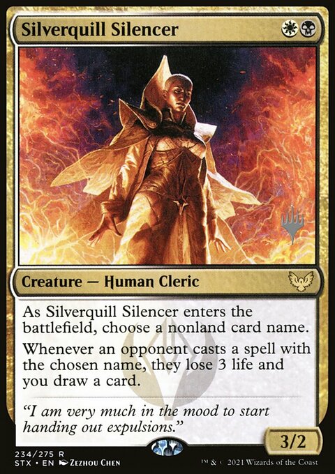 Silverquill Silencer (Promo Pack) [Strixhaven: School of Mages Promos]