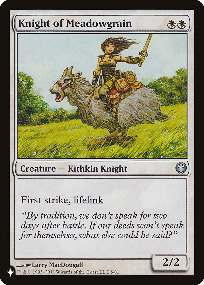 Knight of Meadowgrain [The List]