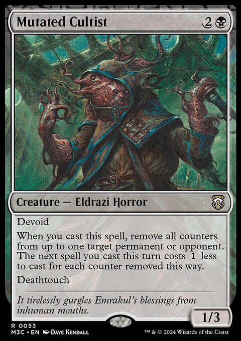 Mutated Cultist (Ripple Foil) [Modern Horizons 3 Commander]