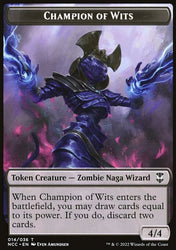 Tentacle // Champion of Wits Double-Sided Token [Streets of New Capenna Commander Tokens]