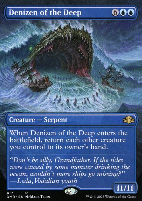 Denizen of the Deep (Borderless Alternate Art) [Dominaria Remastered]