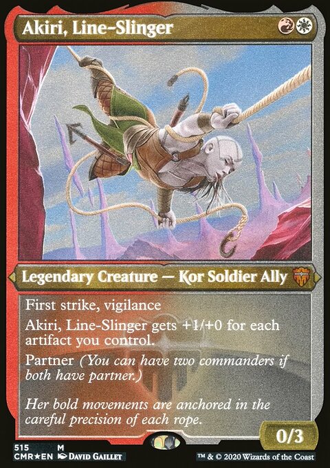 Akiri, Line-Slinger (Etched) [Commander Legends]
