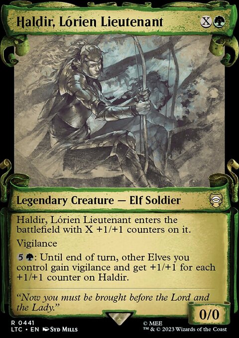 Haldir, Lorien Lieutenant [The Lord of the Rings: Tales of Middle-Earth Commander Showcase Scrolls]