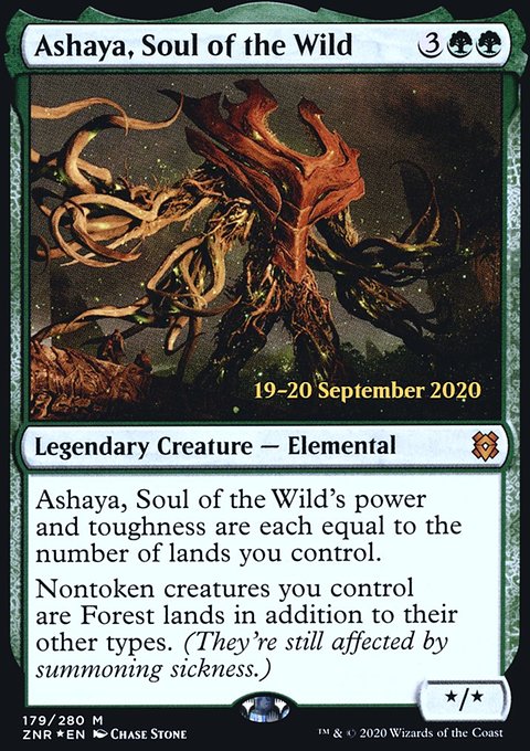 Ashaya, Soul of the Wild [Zendikar Rising Prerelease Promos]