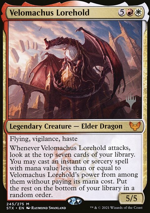 Velomachus Lorehold (Promo Pack) [Strixhaven: School of Mages Promos]