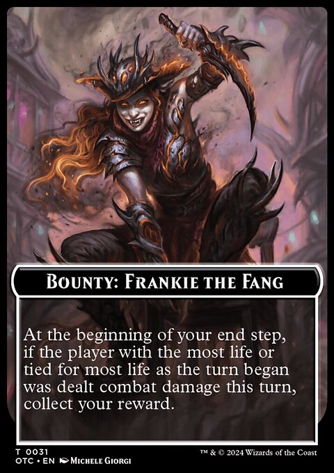 Bounty: Frankie the Fang // Bounty Rules Double-Sided Token [Outlaws of Thunder Junction Commander Tokens]
