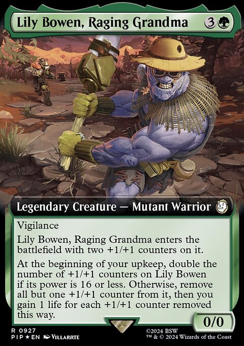 Lily Bowen, Raging Grandma (Extended Art) (Surge Foil) [Fallout]