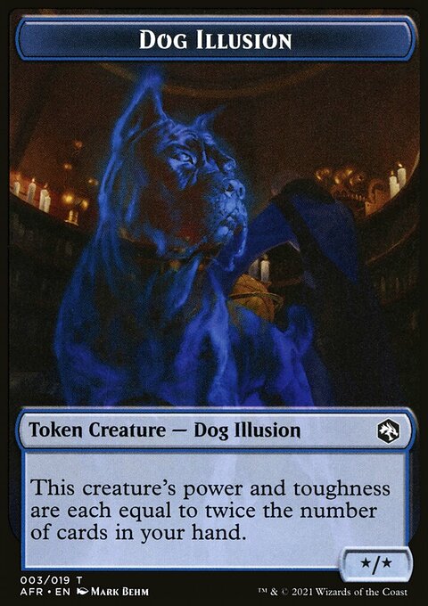 Dog Illusion // Ellywick Tumblestrum Emblem Double-Sided Token [Dungeons & Dragons: Adventures in the Forgotten Realms Tokens]