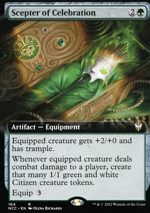 Scepter of Celebration (Extended Art) [Streets of New Capenna Commander]