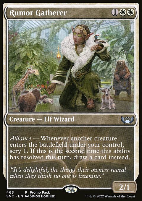 Rumor Gatherer (Promo Pack) [Streets of New Capenna]