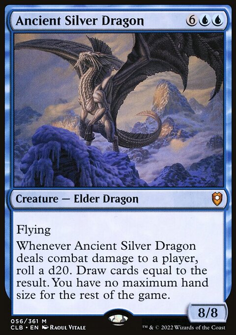 Ancient Silver Dragon [Commander Legends: Battle for Baldur's Gate]