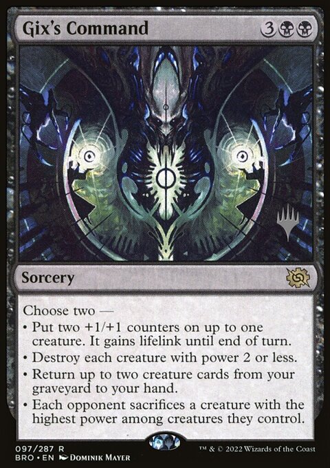 Gix's Command [The Brothers' War Prerelease Promos]