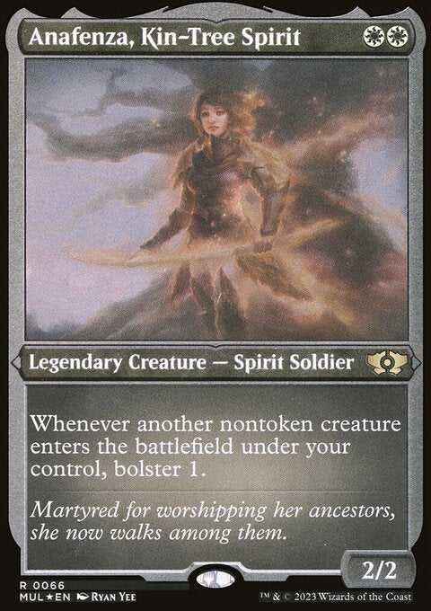 Anafenza, Kin-Tree Spirit (Foil Etched) [Multiverse Legends]