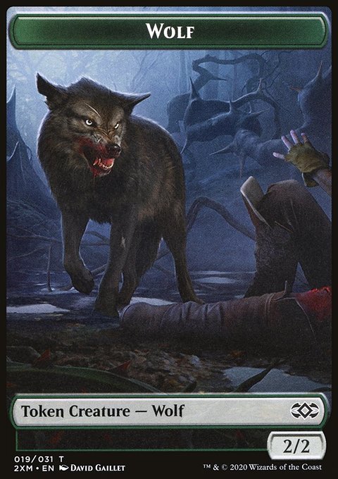 Wolf // Wurm (030) Double-Sided Token [Double Masters Tokens]
