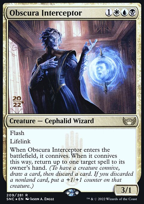 Obscura Interceptor [Streets of New Capenna Prerelease Promos]