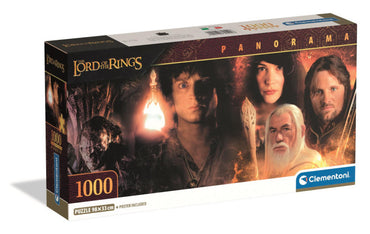 Clementoni Panorama Puzzle Lord of the Rings Poster Included 1,000 Pieces