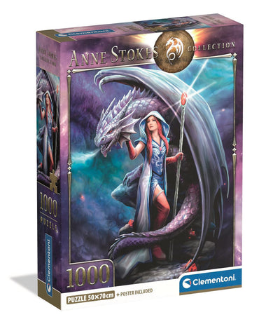 Clementoni Puzzle Anne Stokes Dragon Mage 1,000 Pieces