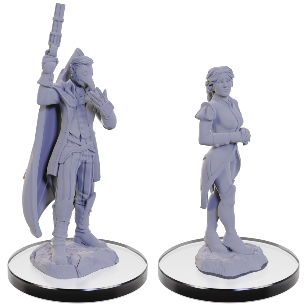 Critical Role Unpainted Miniatures -Percival & Cassandra de Rolo