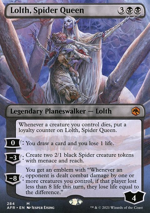 Lolth, Spider Queen (Borderless) [Dungeons & Dragons: Adventures in the Forgotten Realms]