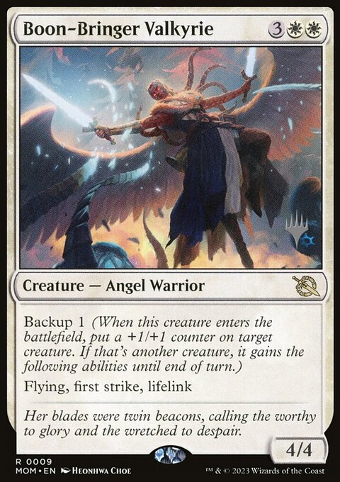 Boon-Bringer Valkyrie (Promo Pack) [March of the Machine Promos]