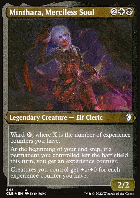 Minthara, Merciless Soul (Foil Etched) [Commander Legends: Battle for Baldur's Gate]
