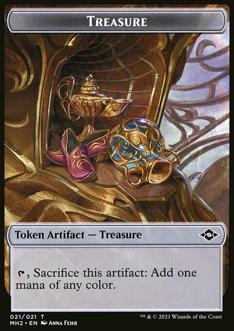 Treasure (21) // Zombie Army Double-Sided Token [Modern Horizons 2 Tokens]