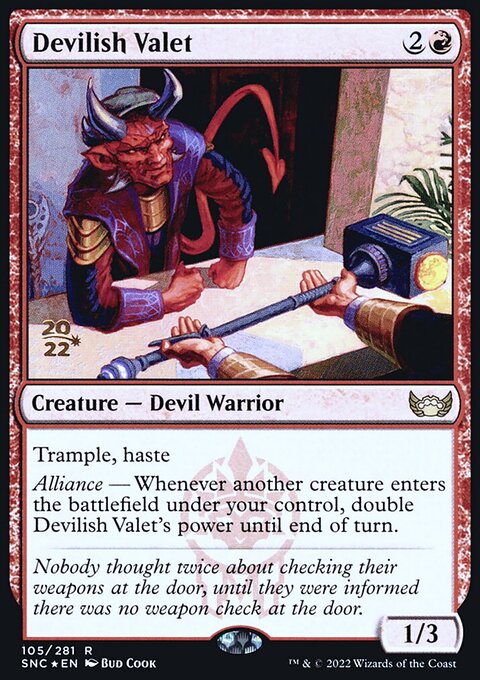 Devilish Valet [Streets of New Capenna Prerelease Promos]