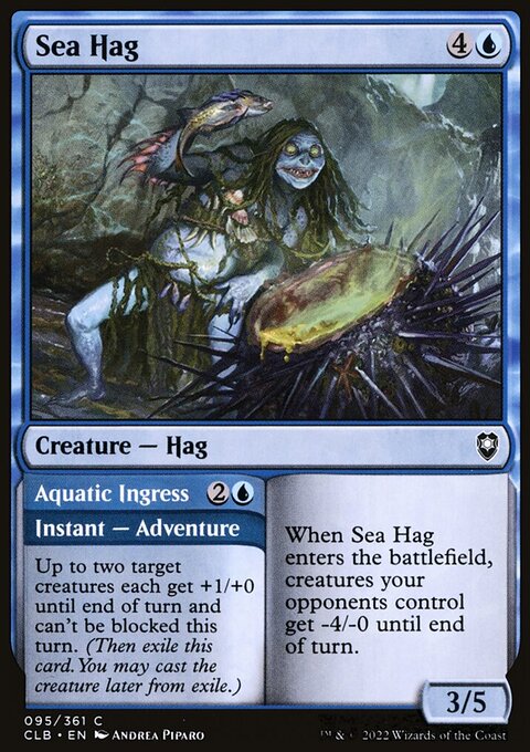 Sea Hag // Aquatic Ingress [Commander Legends: Battle for Baldur's Gate]
