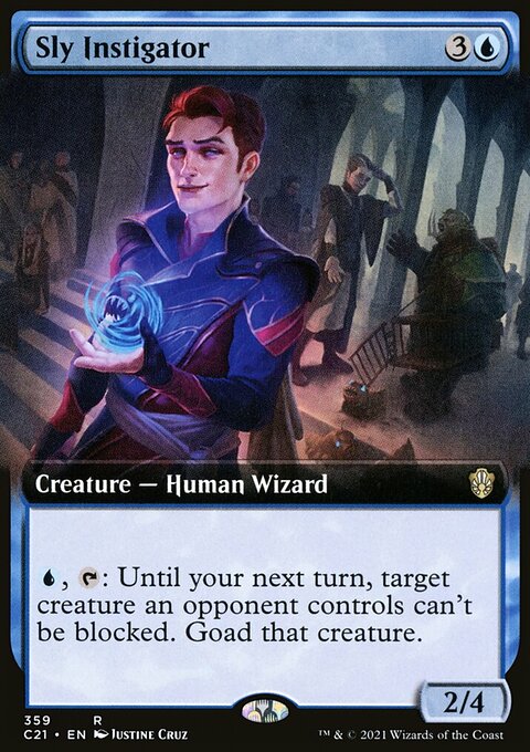 Sly Instigator (Extended Art) [Commander 2021]