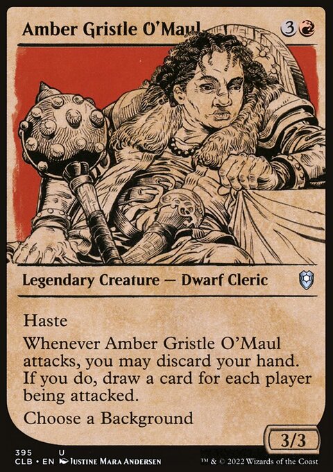 Amber Gristle O'Maul (Showcase) [Commander Legends: Battle for Baldur's Gate]